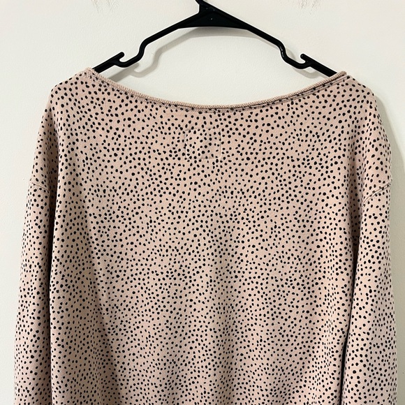 Abercrombie & Fitch Soft A&F Collection Boatneck Terry Leopard Sweatshirt Size S - Picture 6 of 10